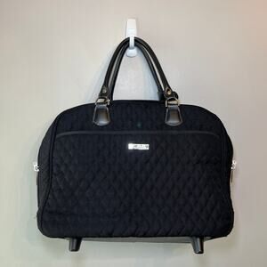 Vera Bradley Ricardo Beverly Hills Rolling Luggage Work Laptop Travel Case Black